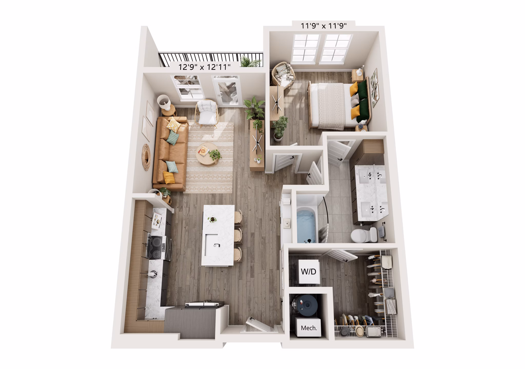 A3 floor plan at Alta Lofts on the Levee Apartments